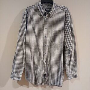 Eddie Bauer button down plaid long sleeve shirt